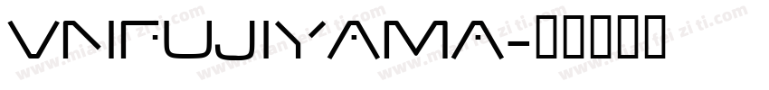 VNfujiyama字体转换