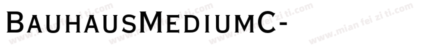 BauhausMediumC字体转换