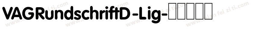 VAGRundschriftD-Lig字体转换