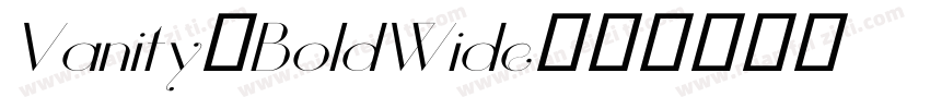 Vanity-BoldWide字体转换
