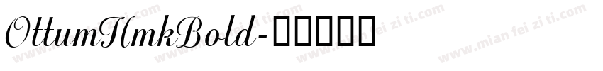 OttumHmkBold字体转换