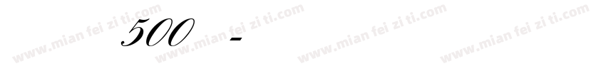 Venera500字体字体转换