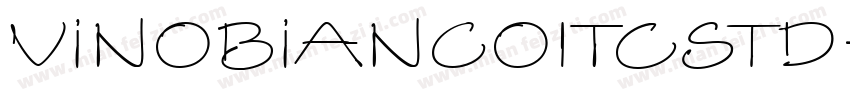 VinoBiancoITCStd字体转换