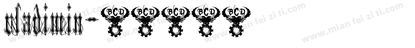 vladimin字体转换