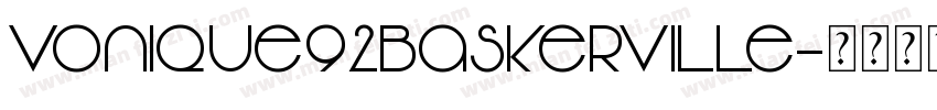 Vonique92Baskerville字体转换