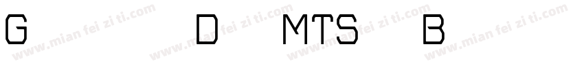 GrotesqueDispMTStd-B字体转换