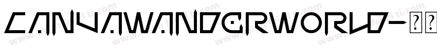CanvaWanderWorld字体转换
