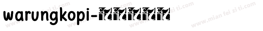 warungkopi字体转换
