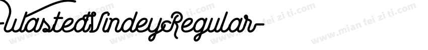 WastedVindeyRegular字体转换