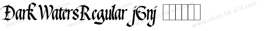 DarkWatersRegular-jGnj字体转换