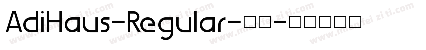 AdiHaus-Regular-常规字体转换
