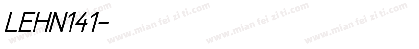 LEHN141字体转换