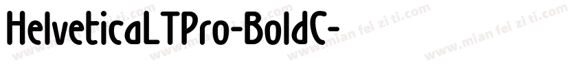 HelveticaLTPro-BoldC字体转换