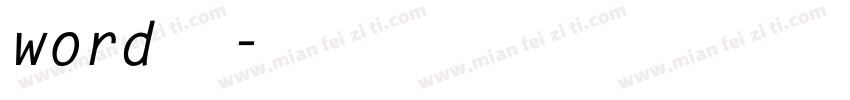 word仿宋字体转换