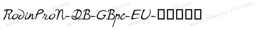 RodinProN-DB-GBpc-EU字体转换