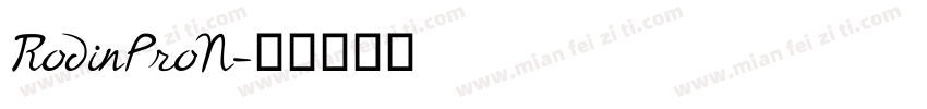 RodinProN字体转换
