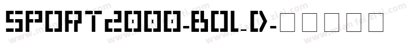 Sport2000-Bold字体转换