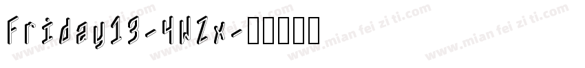 Friday13-4WZx字体转换