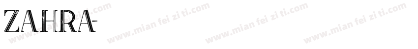 Zahra字体转换