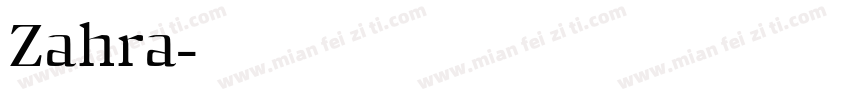 Zahra字体转换