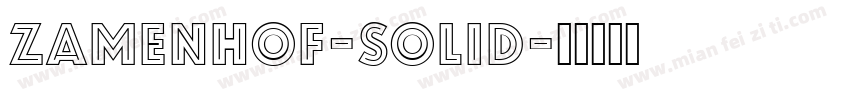 Zamenhof-Solid字体转换