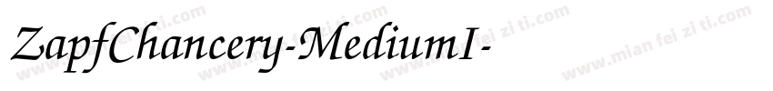 ZapfChancery-MediumI字体转换