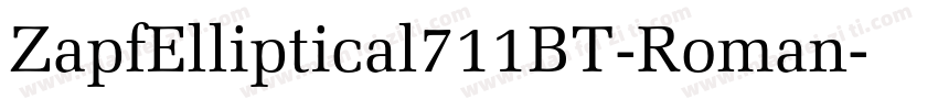 ZapfElliptical711BT-Roman字体转换