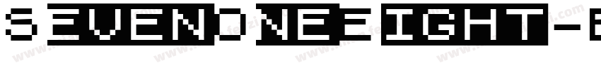 SevenOneEight-Bold字体转换