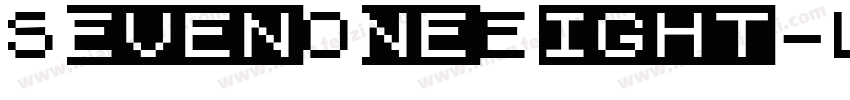 SevenOneEight-Light字体转换