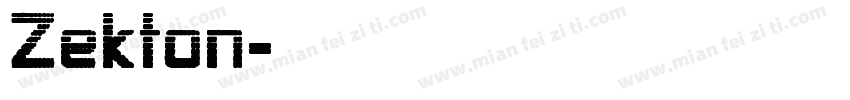 Zekton字体转换
