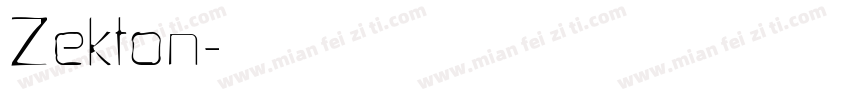 Zekton字体转换