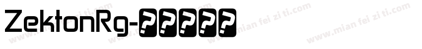 ZektonRg字体转换