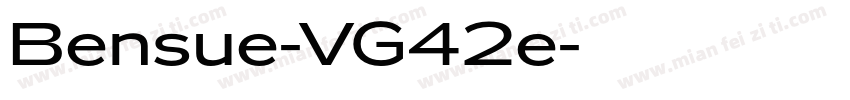 Bensue-VG42e字体转换
