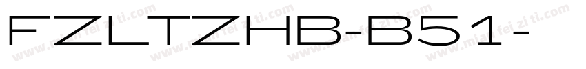 FZLTZHB-B51字体转换