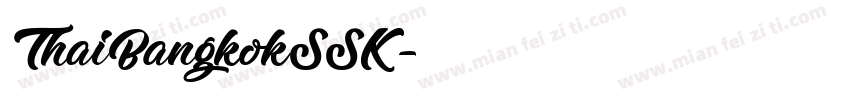 ThaiBangkokSSK字体转换