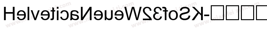 HelveticaNeueW23foSK字体转换