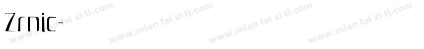 Zrnic字体转换