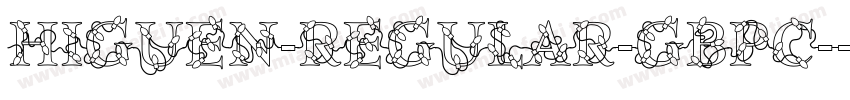 Higuen-Regular-GBpc-字体转换