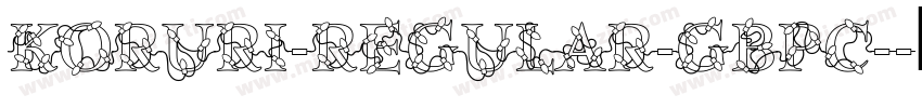 Koruri-Regular-GBpc-字体转换
