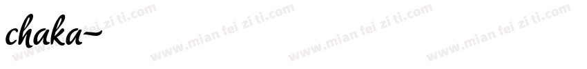 chaka字体转换