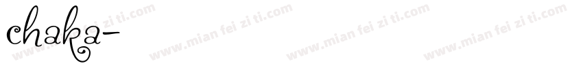 chaka字体转换