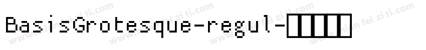 BasisGrotesque-regul字体转换