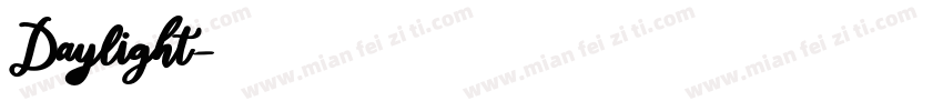 Daylight字体转换