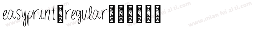 EasyPrint-Regular字体转换