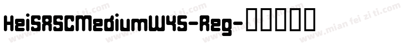 HeiSASCMediumW45-Reg字体转换