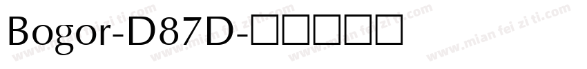 Bogor-D87D字体转换