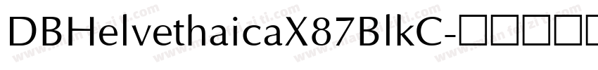 DBHelvethaicaX87BlkC字体转换