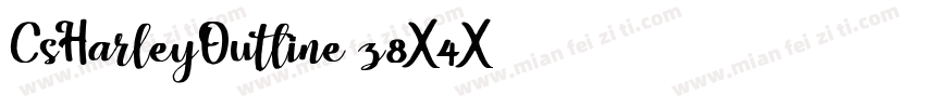 CsHarleyOutline-z8X4X字体转换