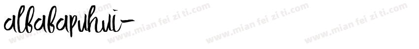 albabapuhui字体转换
