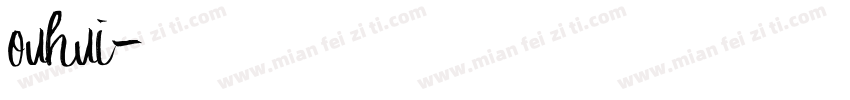 ouhui字体转换